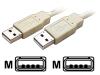 StarTech.com A to A USB 2.0 Cable - USB cable - 4 PIN USB Type A (M) - 4 PIN USB Type A (M) - 1.8 m - beige