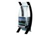 Fellowes CD Tower Bow - Media storage rack - capacity: 20 CD - black, silver