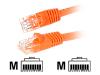 StarTech.com - Crossover cable - RJ-45 (M) - RJ-45 (M) - 3 m - UTP - ( CAT 5e ) - snagless - orange
