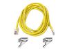 Belkin High Performance - Patch cable - RJ-45 (M) - RJ-45 (M) - 50 cm - UTP - ( CAT 6 ) - moulded, snagless - yellow