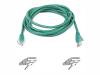 Belkin - Patch cable - RJ-45 (M) - RJ-45 (M) - 3 m - UTP - ( CAT 5e ) - moulded, snagless - green