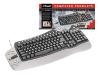 Trust Easy Scroll Silverline - Keyboard - PS/2 - black, metallic - Belgium