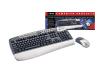 Trust Silverline 270KD Keyboard & Wireless Mouse - Keyboard - PS/2 - mouse - France