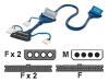 StarTech.com - IDE / EIDE cable - UDMA 66/100/133 - 40 PIN IDC, 4 PIN internal power (F) - 40 PIN IDC, 4 PIN internal power - 0.9 m - rounded - blue