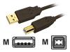 Q-Tec 901U - USB cable - 4 PIN USB Type A (M) - 4 PIN USB Type B (M) - 1.8 m - molded
