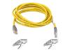 Belkin - Crossover cable - RJ-45 (M) - RJ-45 (M) - 7.6 m - UTP - ( CAT 5e ) - moulded, stranded - yellow