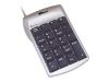 Targus USB Ultra Mini Keypad - Keypad - USB - 19 keys - platinum