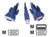EMINE K8C0 - Keyboard / video / mouse (KVM) cable - HD-15 (M) - 4 PIN USB Type A, HD-15 (M) - 4.8 m