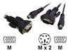 EMINE K5C0 - Keyboard / video / mouse (KVM) cable - HD-15 (M) - 6 pin PS/2, HD-15 (M) - 4.8 m