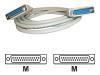 AESP - Parallel cable - DB-25 (M) - DB-25 (M) - 3 m ( IEEE-1284 ) - molded, thumbscrews