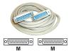 AESP - Serial / parallel cable - DB-25 (M) - DB-25 (M) - 4.5 m - molded, thumbscrews
