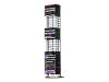 Fellowes - Tower ( rack ) - black - 60 x DVD