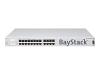 Nortel BayStack 470 model 24T - Switch - 24 ports - EN, Fast EN - 10Base-T, 100Base-TX + 2 x GBIC (empty) - 1U - rack-mountable - stackable