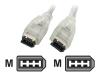 StarTech.com - IEEE 1394 cable - 6 PIN FireWire (M) - 6 PIN FireWire (M) - 3.05 m ( IEEE 1394 ) - molded - transparent