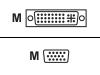 Wacom STJ A207 - Display cable - DVI-I (M) - HD-15 (M)