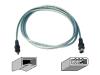 Belkin - IEEE 1394 cable - 4 PIN FireWire (M) - 6 PIN FireWire (M) - 1.8 m ( IEEE 1394 ) - molded - clear