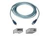 Belkin - IEEE 1394 cable - 4 PIN FireWire (M) - 6 PIN FireWire (M) - 4.27 m ( IEEE 1394 ) - molded - clear