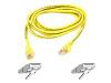 Belkin - Patch cable - RJ-45 (M) - RJ-45 (M) - 3 m - ( CAT 5 ) - yellow
