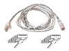 Belkin High Performance - Patch cable - RJ-45 (M) - RJ-45 (M) - 50 cm - UTP - ( CAT 6 ) - moulded, snagless - white