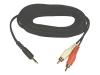 Belkin - Audio cable - mini-phone stereo 3.5 mm  (M) - RCA (M) - 1.5 m