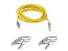 Belkin - Crossover cable - RJ-45 (M) - RJ-45 (M) - 1 m - UTP - ( CAT 5e ) - moulded - yellow