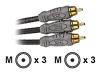 Monster Cable Monster Standard THX V100 CV-16 - Video cable kit - component video - RCA (M) - RCA (M) - 4.88 m - double shielded