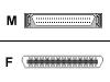 Belkin - SCSI external adapter - 50 PIN Centronics (F) - HD-50 (M) - grey