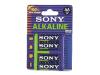Sony Alkaline BLUE AM3E4 - Battery 4 x AA type Alkaline