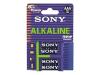 Sony Alkaline BLUE AM4E4 - Battery 4 x AAA type Alkaline