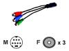 InFocus - Video adapter - RCA (F) - 7 PIN mini-DIN (M) - 16 cm
