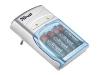 Trust 420BQ Quick Battery Charger - Battery charger 4xAA/AAA - included batteries: 4 x AA type NiMH 1800 mAh