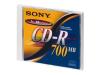 Sony CDQ 80P - 10 x CD-R - 700 MB ( 80min ) - printable surface - jewel case - storage media