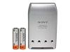 Sony BCG34HNB2 - Battery charger - 1 hr - 4xAA/AAA - included batteries: 2 x AA type NiMH 1700 mAh