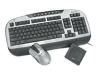 Labtec Wireless Desktop - Keyboard - wireless - RF - mouse - PS/2 wireless receiver - Belgium