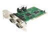 StarTech.com 4 port PCI RS232 Serial Adapter Card with 16550 UART - Serial adapter - PCI - RS-232 - 4 ports