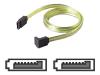 Belkin - Serial ATA / SAS cable - 7 pin Serial ATA - 7 pin Serial ATA - 61 cm - right angle connector - yellow