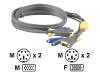 AESP Signamax KVM Hydra Cables - Keyboard / video / mouse (KVM) cable - 6 pin PS/2, HD-15 (M) - 6 pin PS/2, HD-15 - 1.8 m