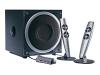 Hercules XPS 2.100 silver - PC multimedia speaker system - 60 Watt (Total) - silver