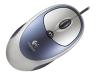 Logitech Click! Optical Mouse - Mouse - optical - 4 button(s) - wired - PS/2, USB - blue, silver