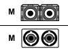 APC - Fibre optic cable - ST multi-mode (M) - SC multi-mode (M) - 1 m - fiber optic