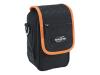 Dicota CamPocket Pixel - Case camera - nylon - black, orange