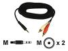 Belkin Gold Series - Audio cable - mini-phone stereo 3.5 mm  (M) - RCA (M) - 10 m - black