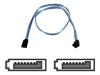 Belkin - Serial ATA / SAS cable - 7 pin Serial ATA - 7 pin Serial ATA - 61 cm - right angle connector - blue