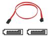 Belkin - Serial ATA / SAS cable - 7 pin Serial ATA - 7 pin Serial ATA - 45.7 cm - right angle connector - red