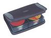 Targus Edge - CD wallet - capacity: 64 CD - black, blue