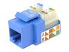 Belkin - Keystone jack - RJ-45 - blue - 1 port