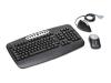Belkin Wireless Keyboard and Mouse - Keyboard - wireless - RF - mouse - PS/2 wireless receiver - black