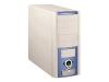 Q-Tec L-series L-MD - Mid tower - ATX - no power supply - blue, light beige, silver metallic