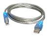 StarTech.com Mutant Mods 6' Blue LED USB 2.0 Cable A-B M/M - USB cable - 4 PIN USB Type A (M) - 4 PIN USB Type B (M) - 1.83 m ( USB / Hi-Speed USB ) - molded - blue