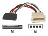 Belkin - Power cable - 4 PIN internal power (M) - 4 PIN internal power, 15 pin SATA power (M)